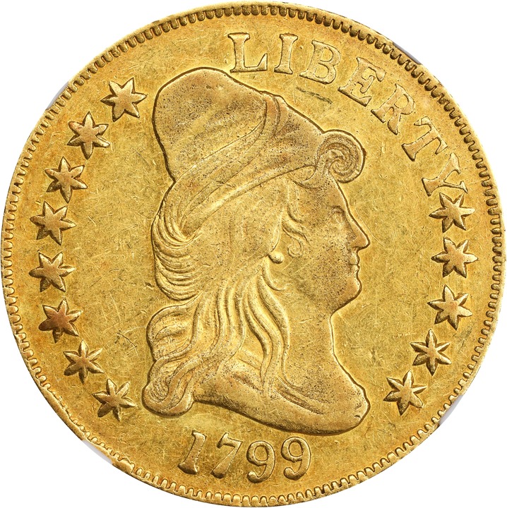Image for 1799 $10  Small Stars Obverse AU53