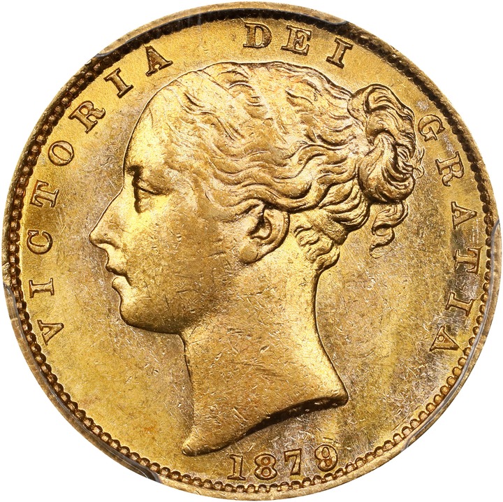 Image for 1879-S     Sov    Shield MS (KM #6) VF30
