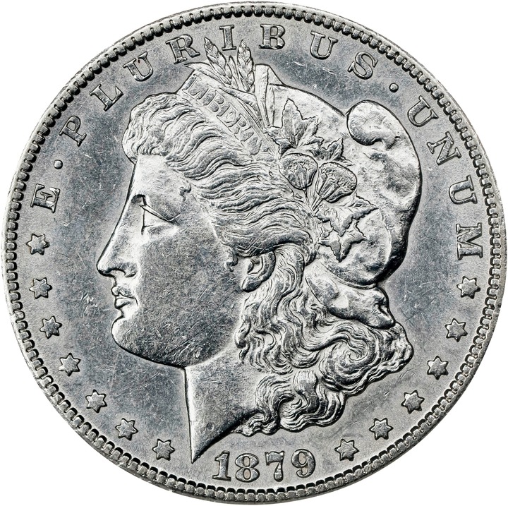 Image for 1879-CC $1  Capped Die, VAM-3 AU55 CAC