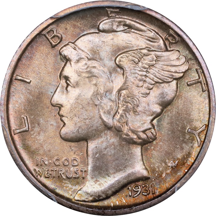 1931-D 10c Doubled Die Obverse, FS-101 MS thumbnail 2