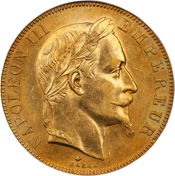 Image for Napolean III 50 Fr  Gold, 1855-1868 [Type] MS66