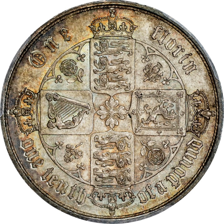 1852 Florin MS thumbnail 5