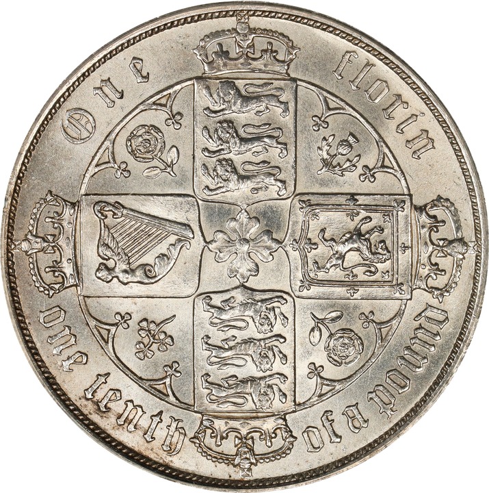 1884 Florin MS thumbnail 3