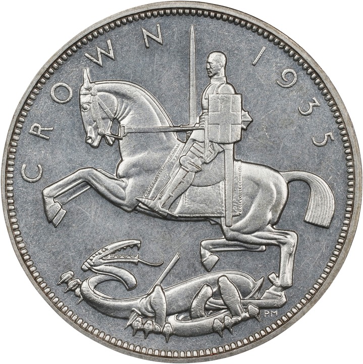 1935 Crown  .500 Silver, Jubilee              SP thumbnail 5