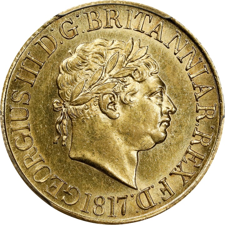 George III Sov 1817-1820, Gold MS [Type] (KM-674) VF25 thumbnail 7