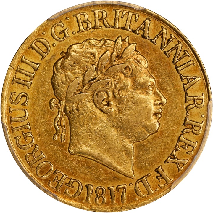 George III Sov 1817-1820, Gold MS [Type] (KM-674) VF25 thumbnail 5