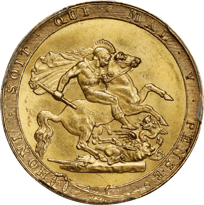 George III Sov 1817-1820, Gold MS [Type] (KM-674) VF25 thumbnail 16