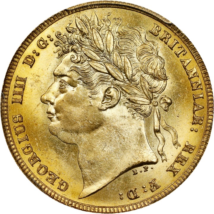 George IV Sov 1821-1830 MS [Type] (KM# 682 ) AU50 thumbnail 11