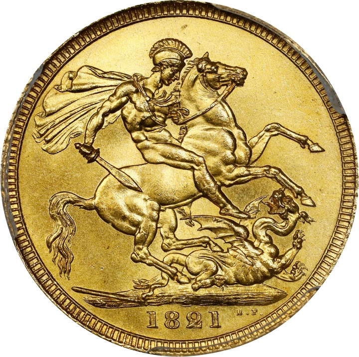 George IV Sov 1821-1830 MS [Type] (KM# 682 ) AU50 thumbnail 12