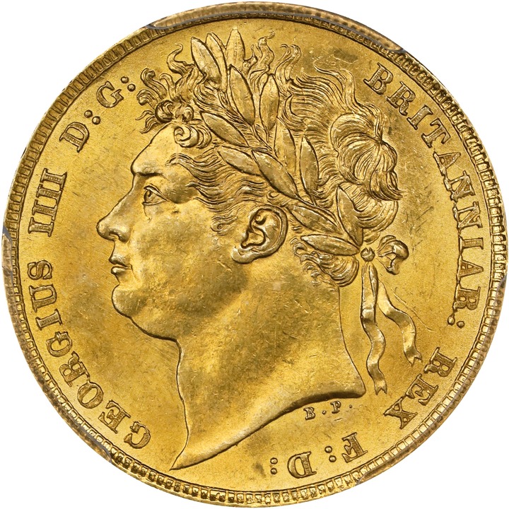 George IV Sov 1821-1830 MS [Type] (KM# 682 ) AU50 thumbnail 7