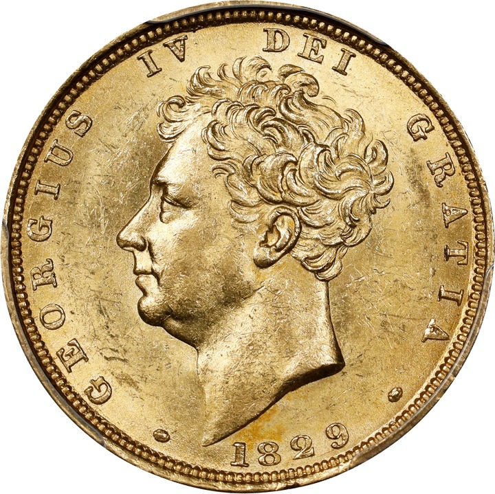 George IV Sov 1821-1830 MS [Type] (KM# 682 ) AU50 thumbnail 5