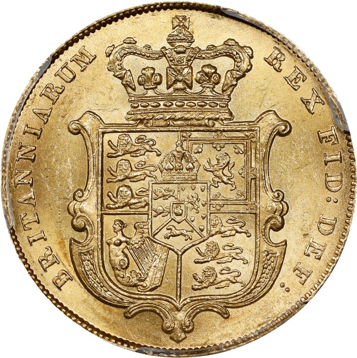 George IV Sov 1821-1830 MS [Type] (KM# 682 ) AU50 thumbnail 6