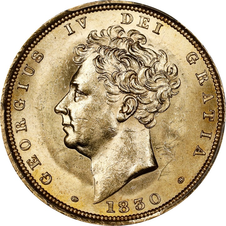 George IV Sov 1821-1830 MS [Type] (KM# 682 ) AU50 thumbnail 9