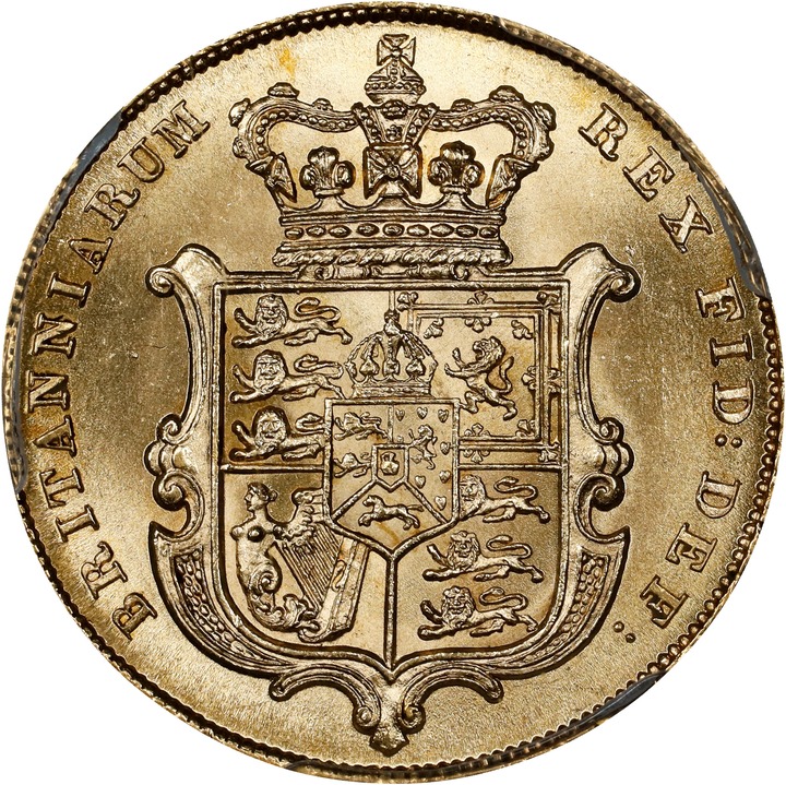 George IV Sov 1821-1830 MS [Type] (KM# 682 ) AU50 thumbnail 10