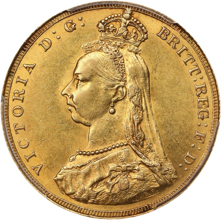 1887 Sov Angled Head MS (KM# 767) AU58 thumbnail 3
