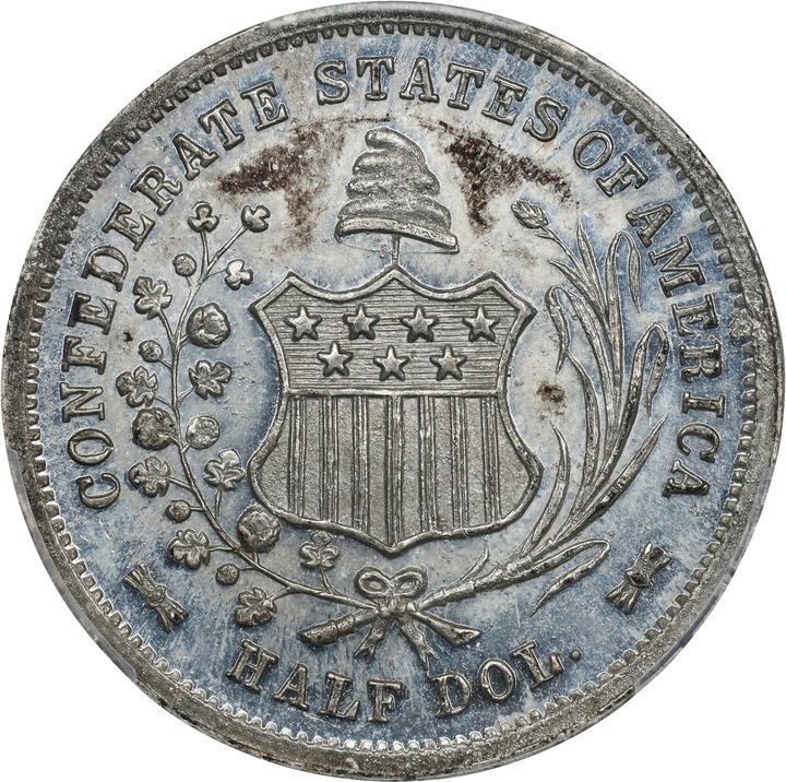 1861 50c CSA, Scott Restrike MS thumbnail 4