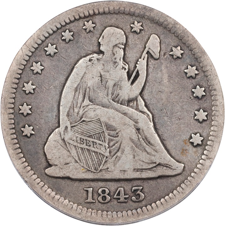 Image for 1843-O 25c Large O, FS-501 VF20