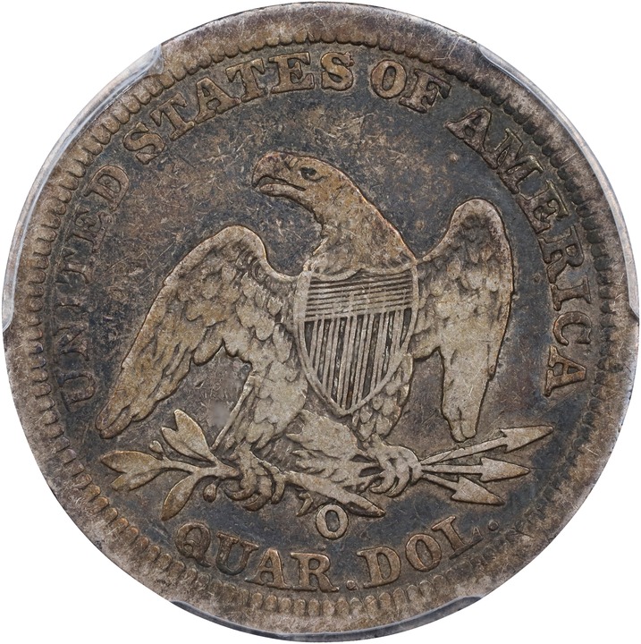 1843-O 25c Large O, FS-501 VG10 thumbnail 2