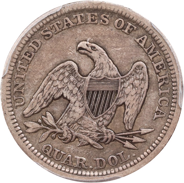 1856 25c VF30 thumbnail 2