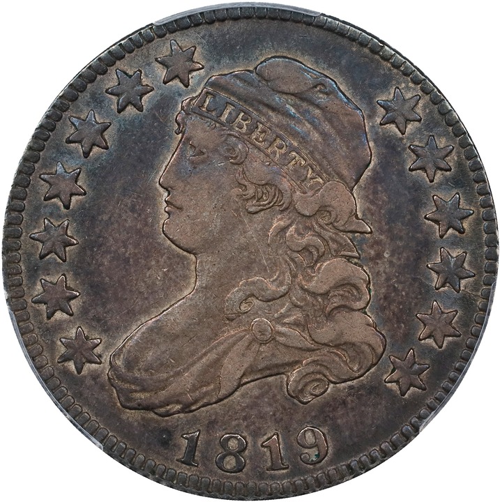 1819 25c Small 9 VF25 CAC thumbnail 10