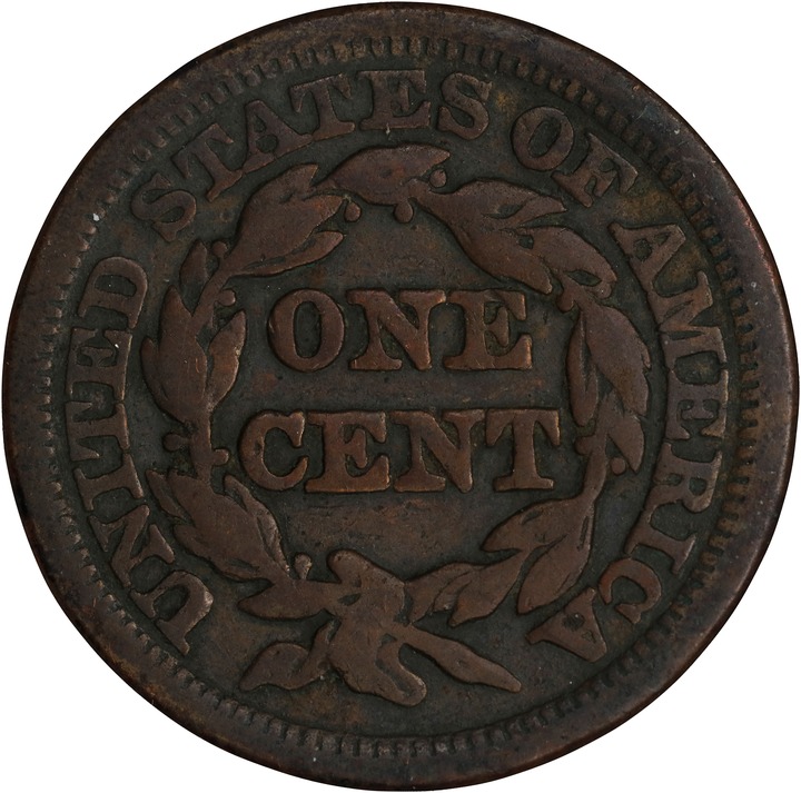 1846 1c Small Date, N-4 MS BN thumbnail 5
