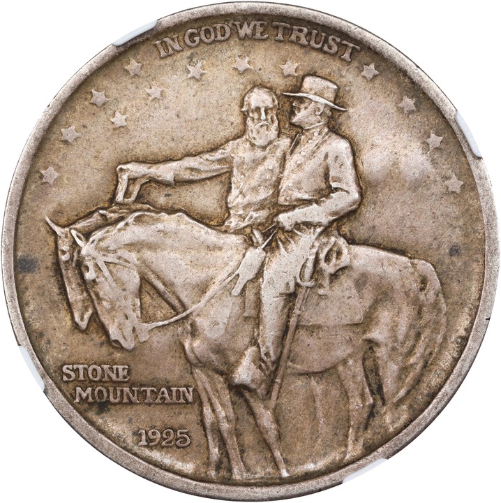 1925 50c Stone Mountain, GA Counterstamp AU55 thumbnail 8
