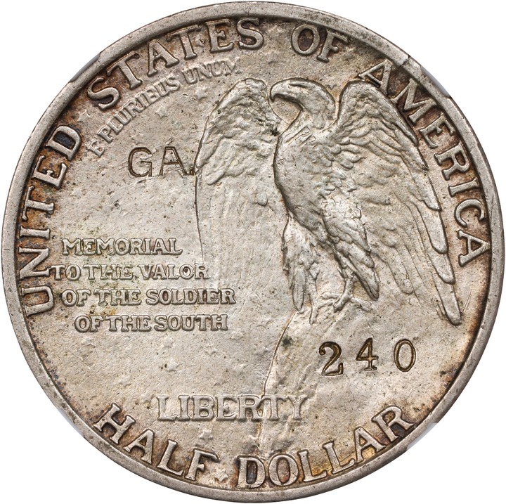 Image for 1925 50c Stone Mountain, GA Counterstamp AU55