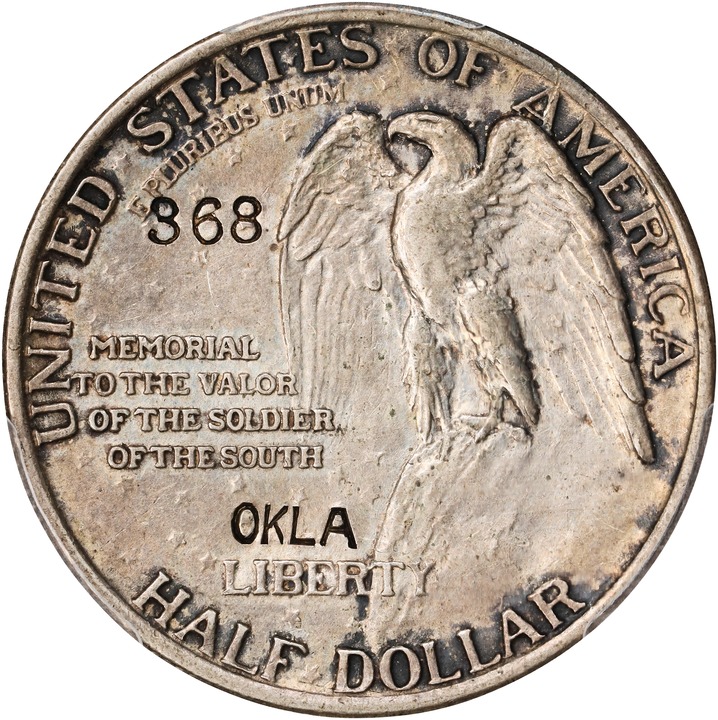 Image for 1925 50c Stone Mountain, OKLA Counterstamp AU55