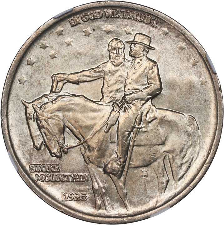 1925 50c Stone Mountain, S.C. Counterstamp AU55 thumbnail 6