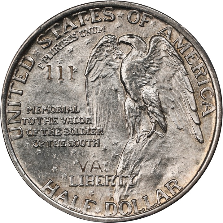 Image for 1925 50c Stone Mountain, VA. Counterstamp AU55