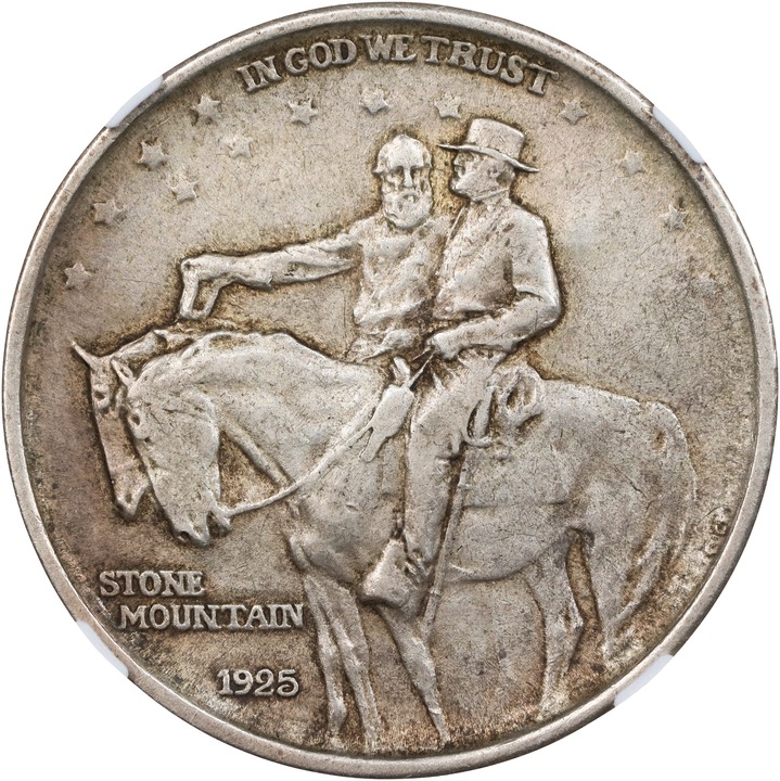 1925 50c Stone Mountain, N.CAR. Counterstamp AU53 thumbnail 4