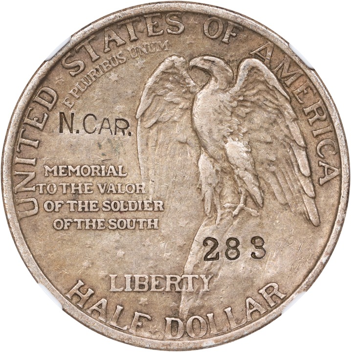 1925 50c Stone Mountain, N.CAR. Counterstamp AU53 thumbnail 9