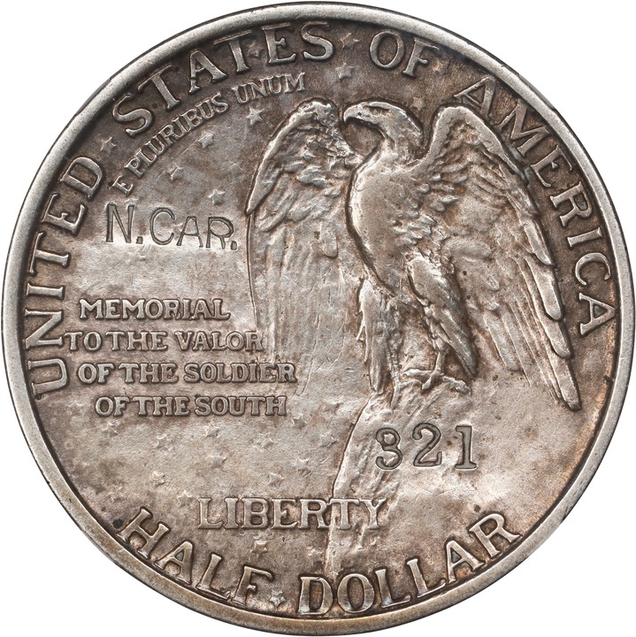 Image for 1925 50c Stone Mountain, N.CAR. Counterstamp AU53