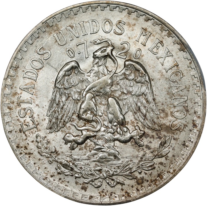 1921-Mo S1P Type 3, 72% Silver, KM-455 MS (KM-455) MS66 thumbnail 2