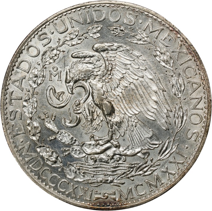 1921-Mo S2P 9 Tail Feathers, Silver, KM-462 MS (KM-462) VF20 thumbnail 2