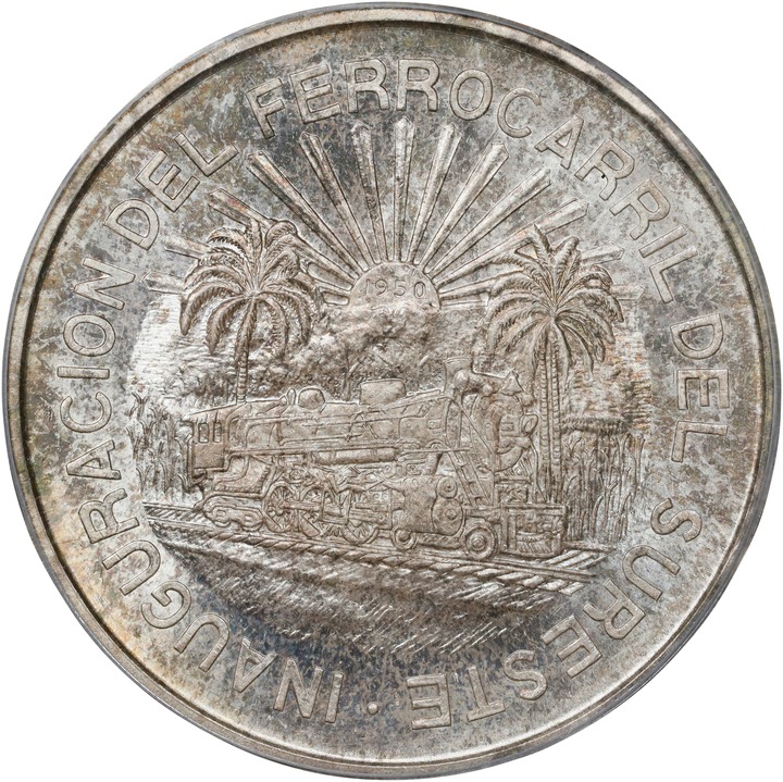 1950-Mo 5P Type 2, Southern Railroad, Silver, KM-466 MS (KM-466) MS62 thumbnail 7