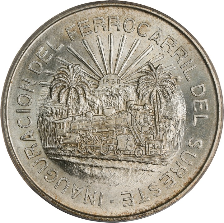 1950-Mo 5P Type 2, Southern Railroad, Silver, KM-466 MS (KM-466) MS62 thumbnail 5