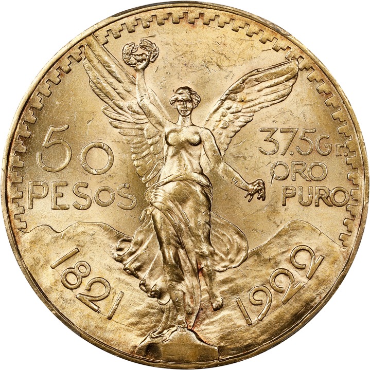 1922 50P Gold MS (KM-481) VF20 thumbnail 3