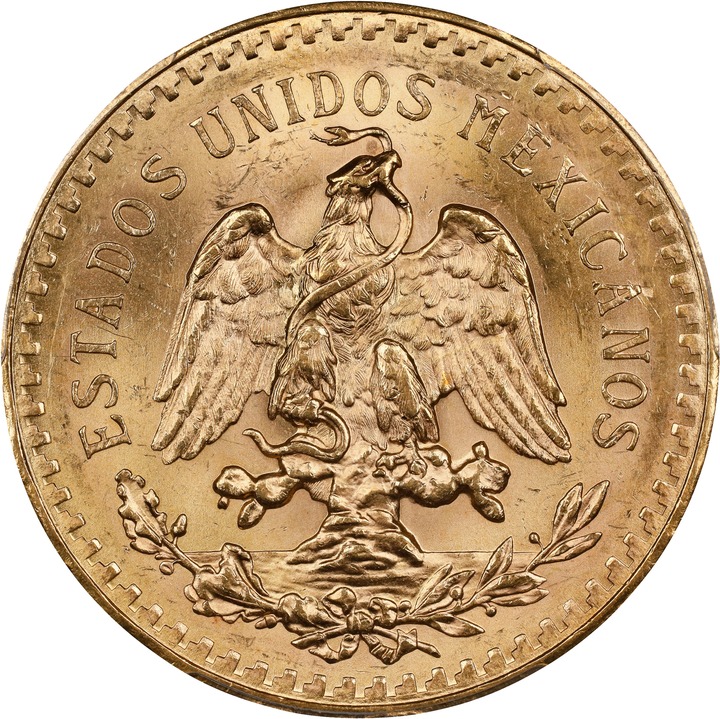 Mexico 50P 37.5g Gold Centenario, 1921-1947 MS [Type] (KM-481) VF20 thumbnail 10