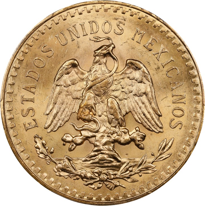 Mexico 50P 37.5g Gold Centenario, 1921-1947 MS [Type] (KM-481) VF20 thumbnail 12