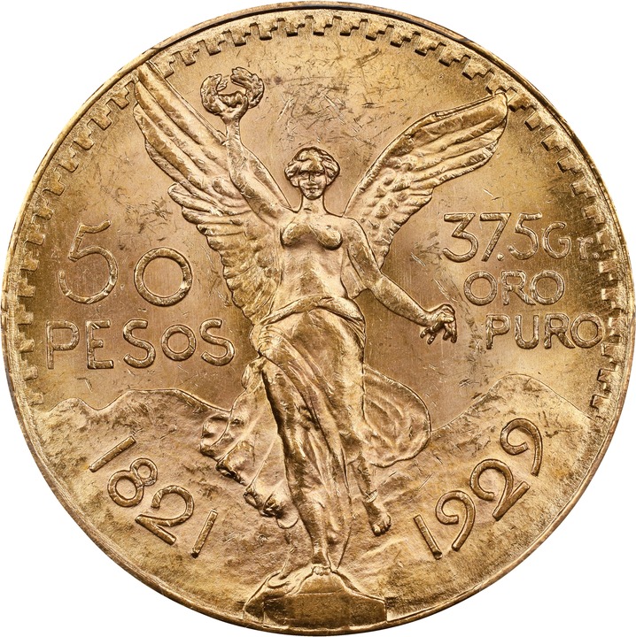 Image for 1929 50P Gold MS (KM-481) XF45