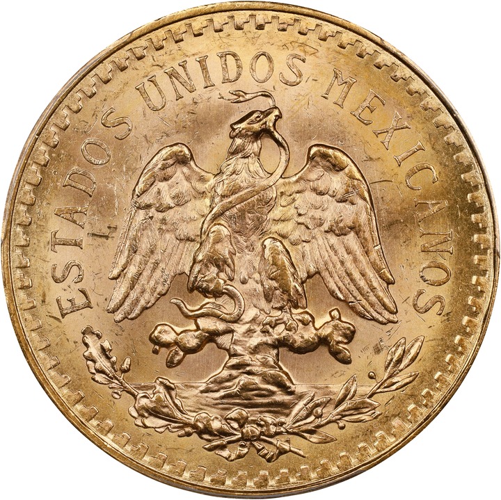 1929 50P Gold MS (KM-481) XF45 thumbnail 2