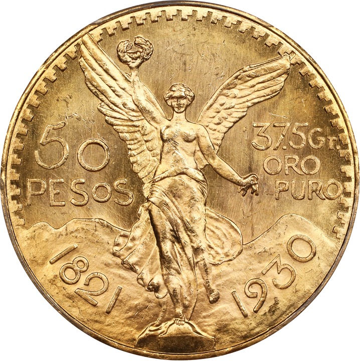 Mexico 50P 37.5g Gold Centenario, 1921-1947 MS [Type] (KM-481) VF20 thumbnail 19