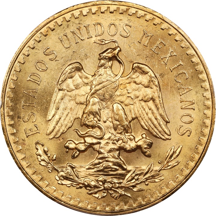 Mexico 50P 37.5g Gold Centenario, 1921-1947 MS [Type] (KM-481) VF20 thumbnail 20