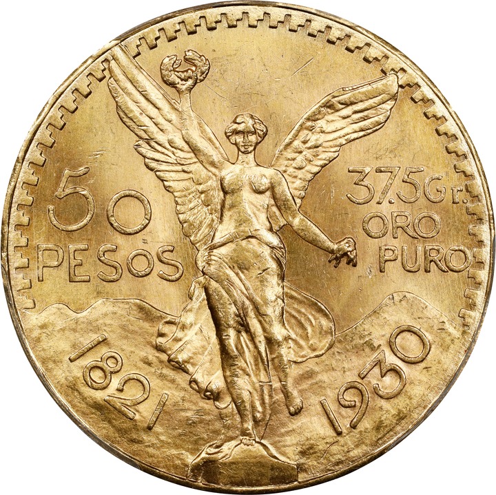 1930 50P Gold MS (KM-481) VF20 thumbnail 3