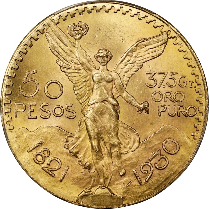 Image for 1930 50P Gold MS (KM-481) VF20