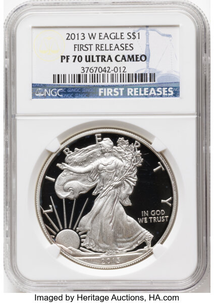 2013-W $1  Silver Eagle PR DCAM thumbnail 3