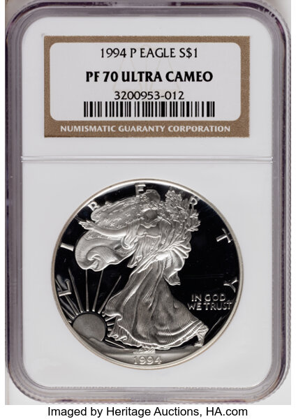 1994-P $1  Silver Eagle PR DCAM thumbnail 3