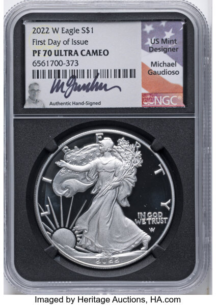 2022-W $1  Silver Eagle PR DCAM thumbnail 7