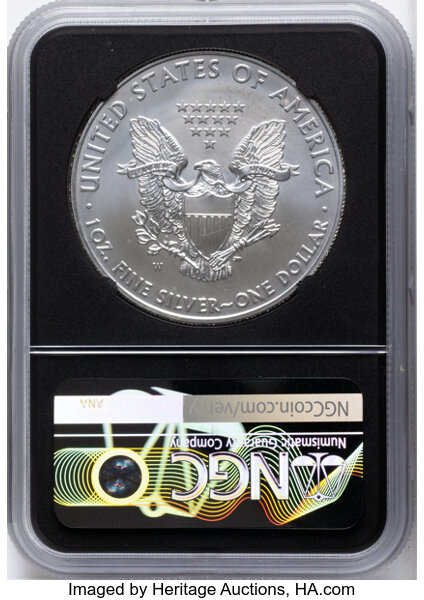 2011-W $1  Silver Eagle, Burnished, 25th Anniversary MS68 CAC thumbnail 23